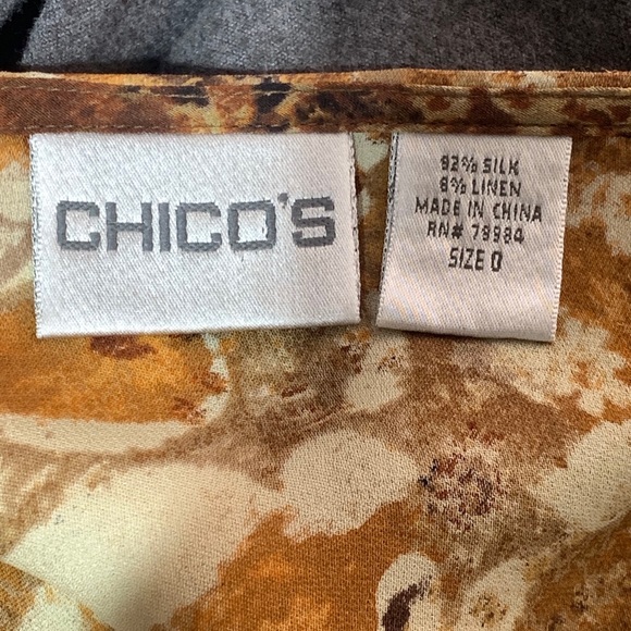 Chico’s Blouse SZ - 0 - Picture 4 of 5